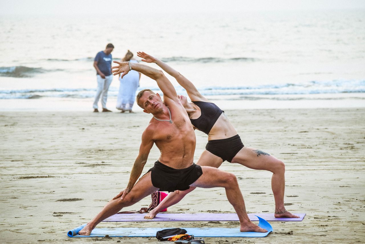 Beach Yoga Session